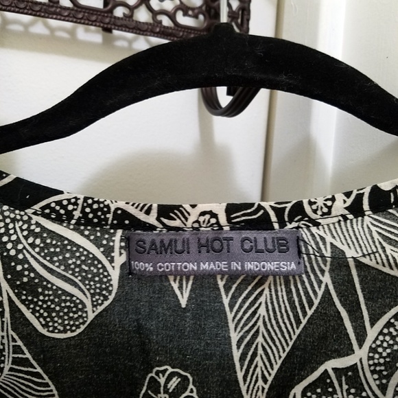 Boho Chic Black Cotton Tunic/Short dress size M - Picture 5 of 5